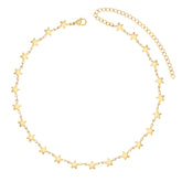 BohoMoon Stainless Steel Stargirl Choker Gold