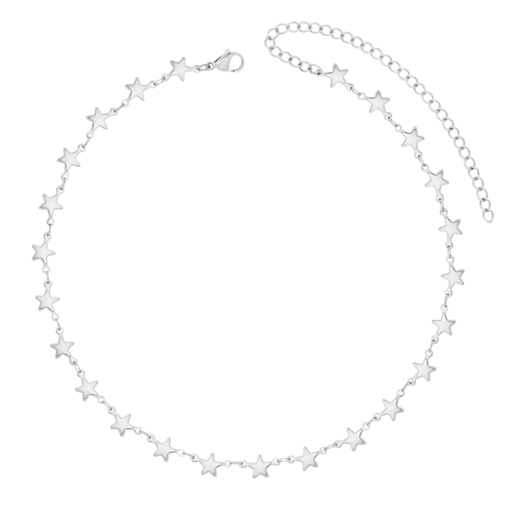 BohoMoon Stainless Steel Stargirl Choker Silver