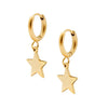 BohoMoon Stainless Steel Stargirl Hoop Earrings Gold