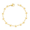 BohoMoon Stainless Steel Stars Bracelet Gold / Small