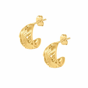 BOHOMOON Stainless Steel Stefania Hoop Earrings Gold