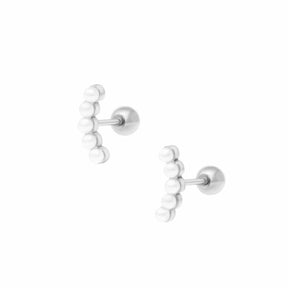 Bohomoon Stainless Steel Stevie Pearl Stud Earrings