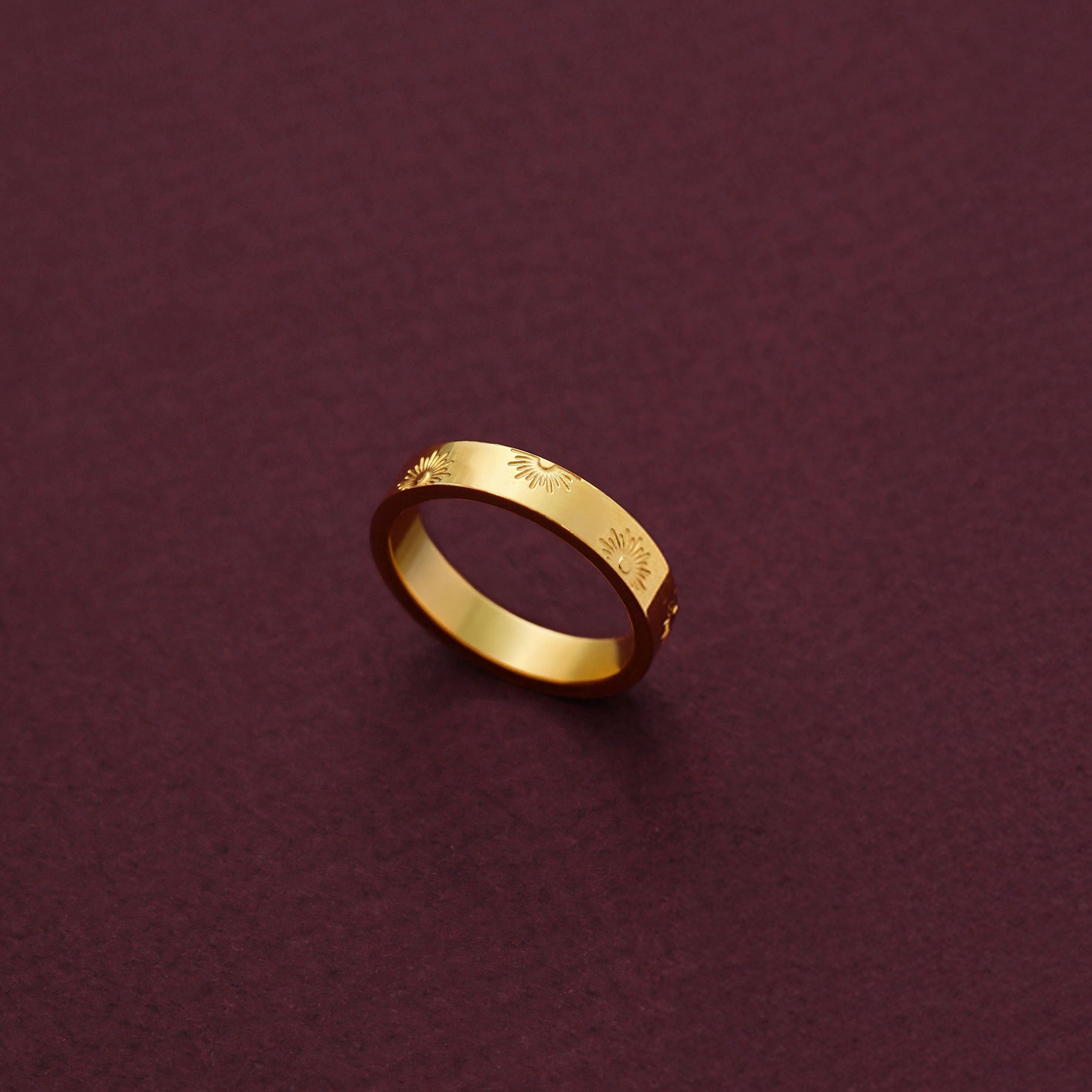 Bohomoon Stainless Steel Sunbeam Ring