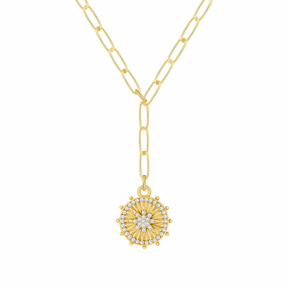 Bohomoon Stainless Steel Sundial Necklace