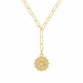 Bohomoon Stainless Steel Sundial Necklace