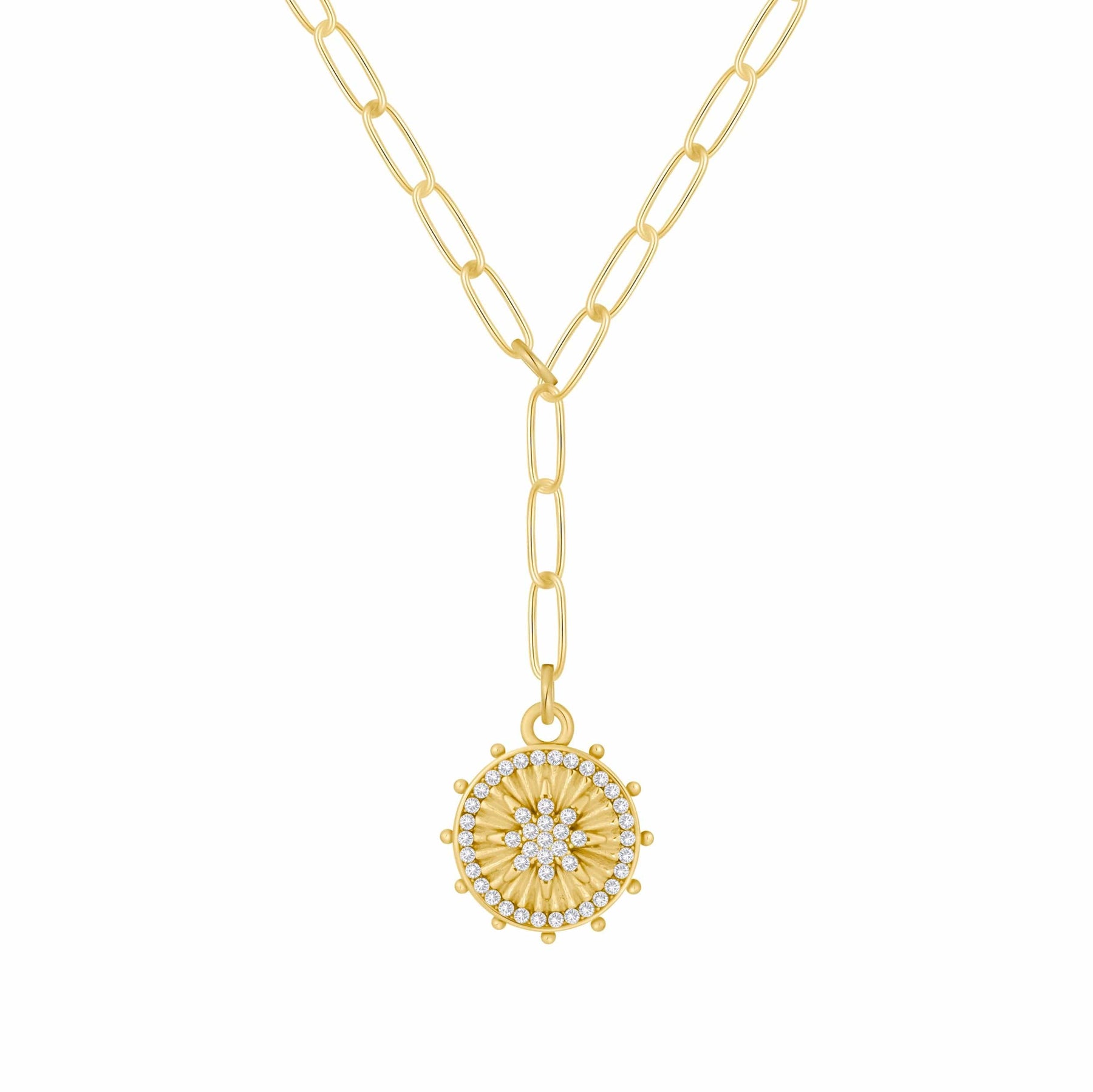 Bohomoon Stainless Steel Sundial Necklace