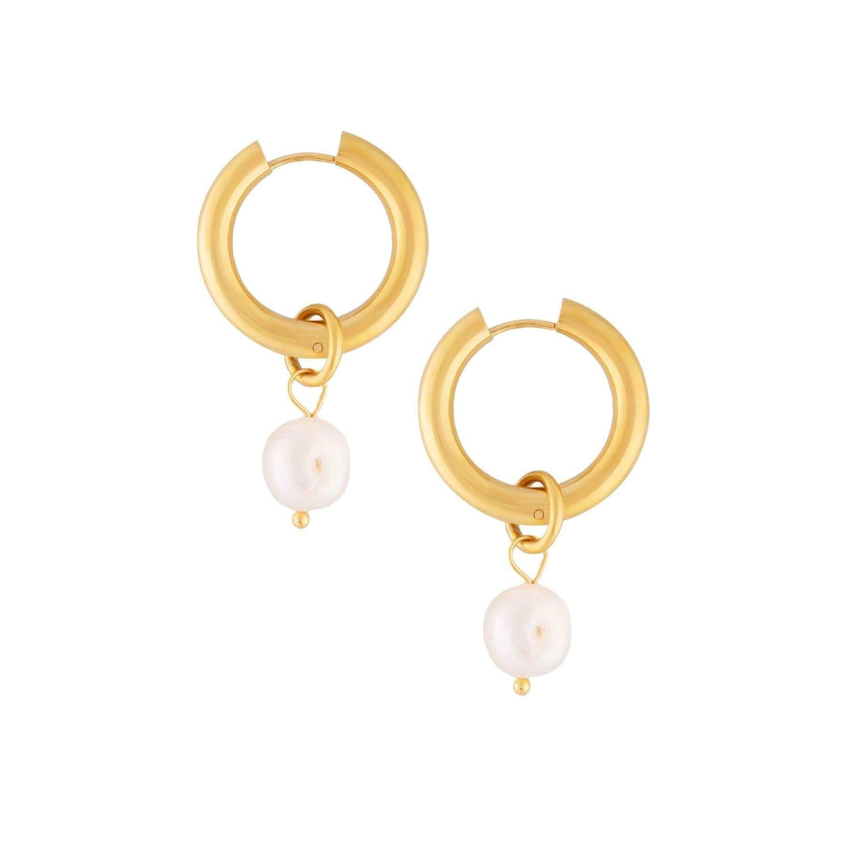 BohoMoon Stainless Steel Sunkissed Hoop Earrings Gold