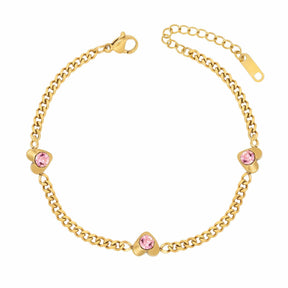 BohoMoon Stainless Steel Sweetheart Bracelet Gold