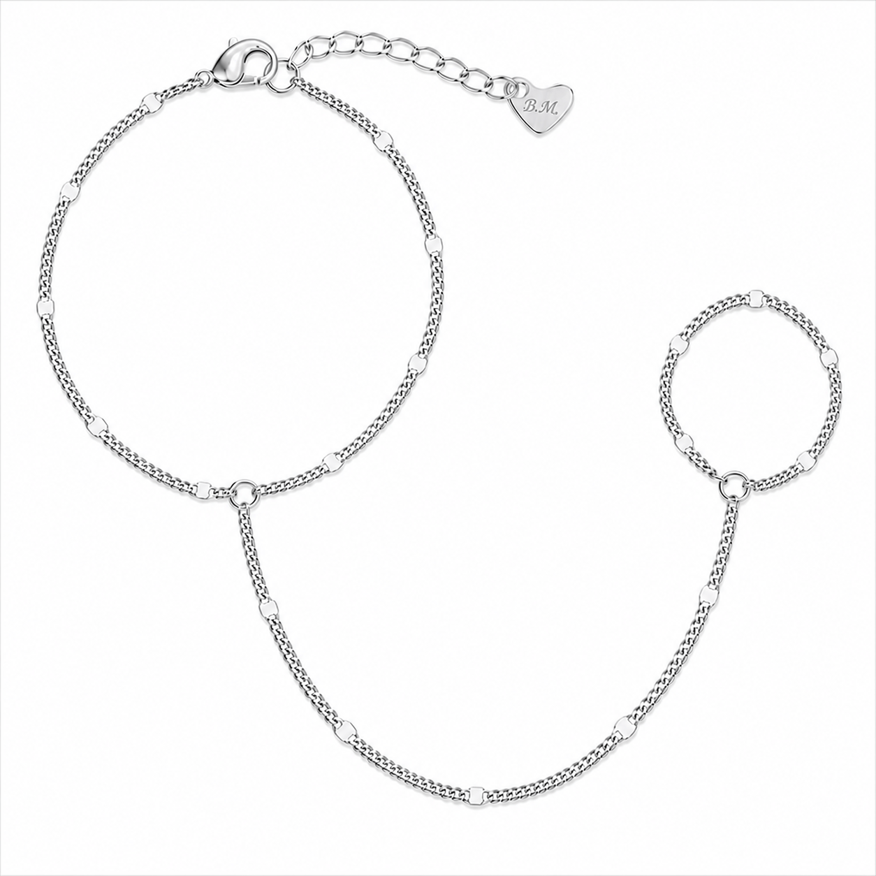 Bohomoon Stainless Steel Tara Hand Chain Bracelet