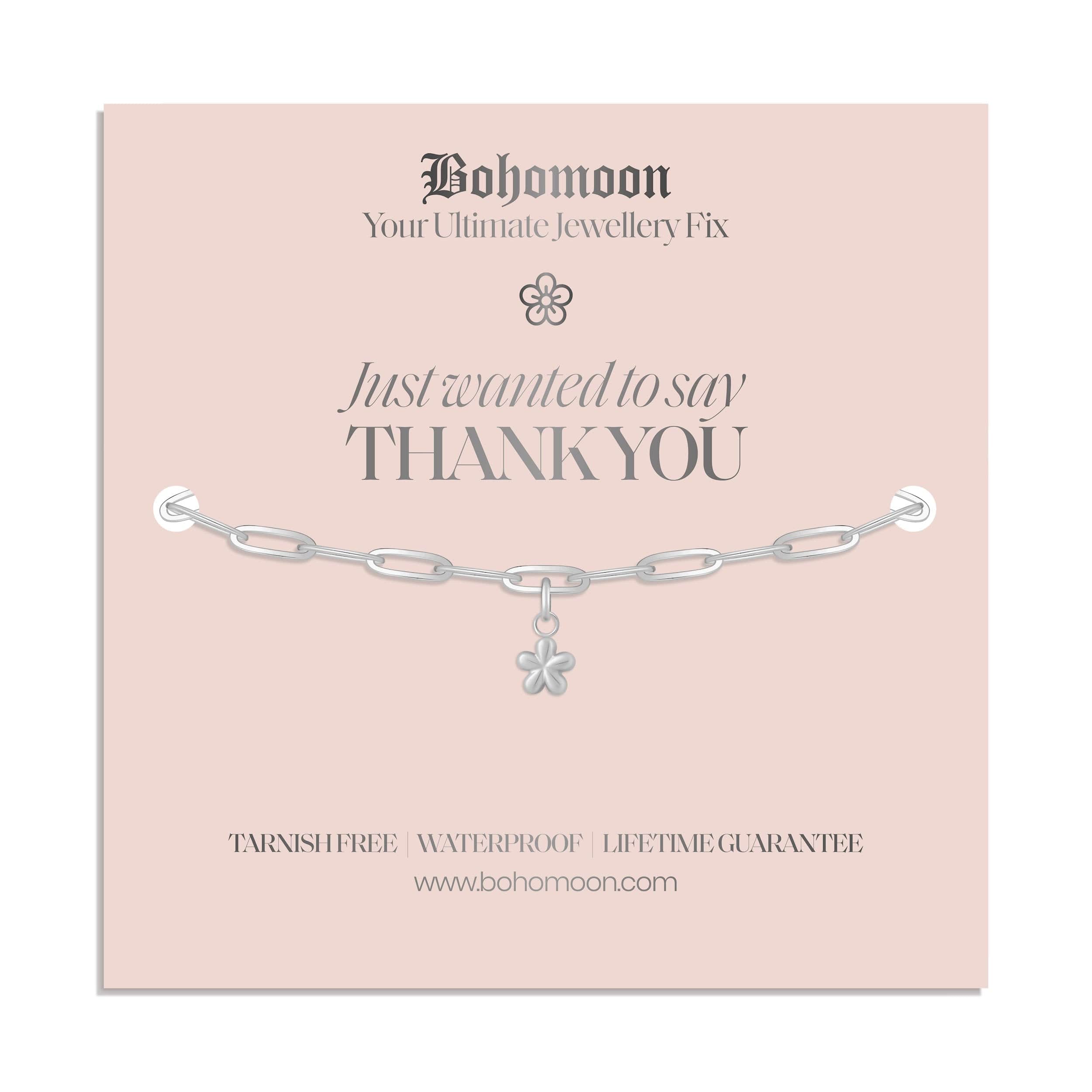 Bohomoon Stainless Steel Thank You Bracelet