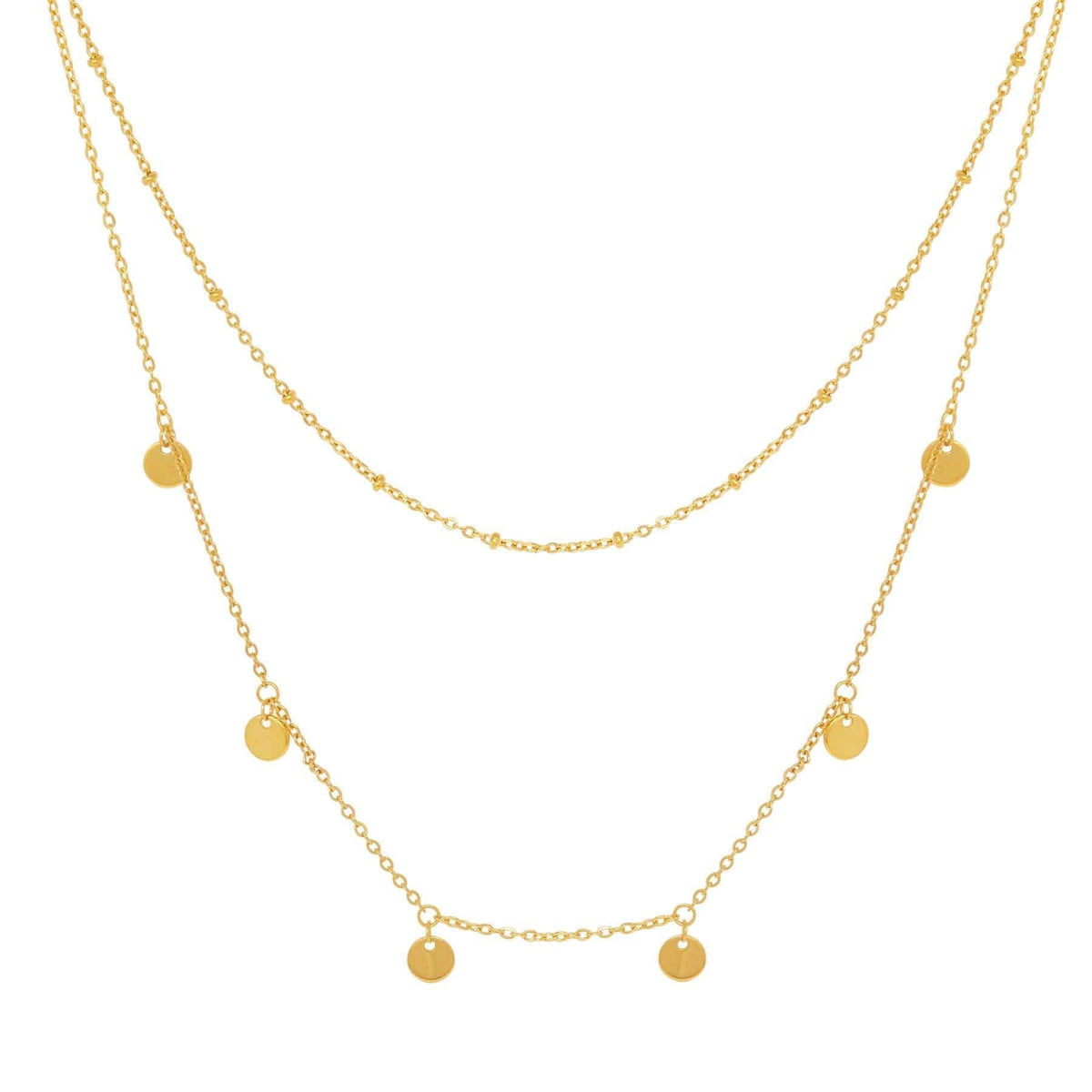 BohoMoon Stainless Steel Thea Layered Necklace Gold