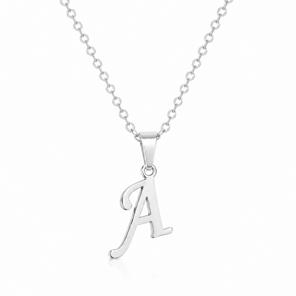Bohomoon Stainless Steel Timeless Initial Necklace
