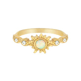 Bohomoon Stainless Steel Tranquil Opal Ring