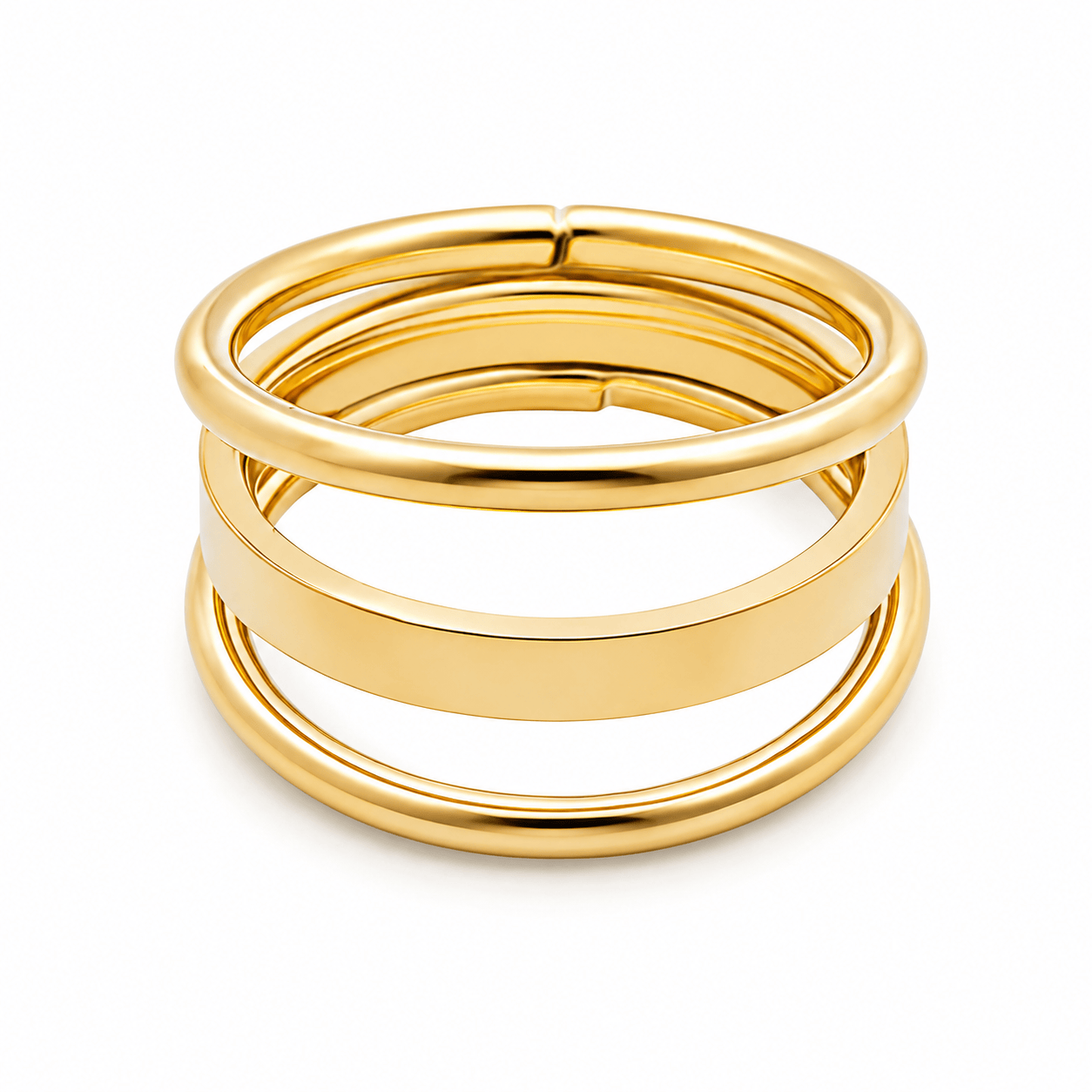 Bohomoon Stainless Steel Triple Threat Ring