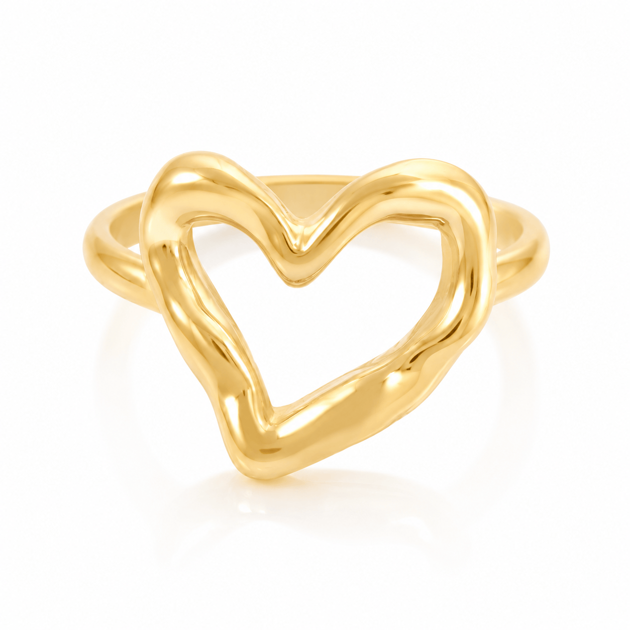 Bohomoon Stainless Steel True Love Heart Ring