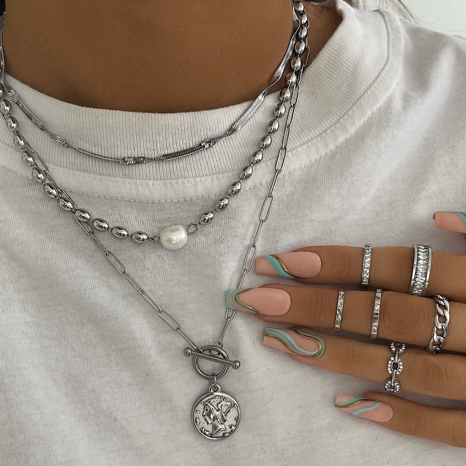 BohoMoon Stainless Steel Twist Choker