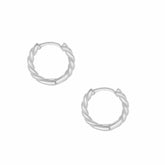 Bohomoon Stainless Steel Twisted Hoop Earrings