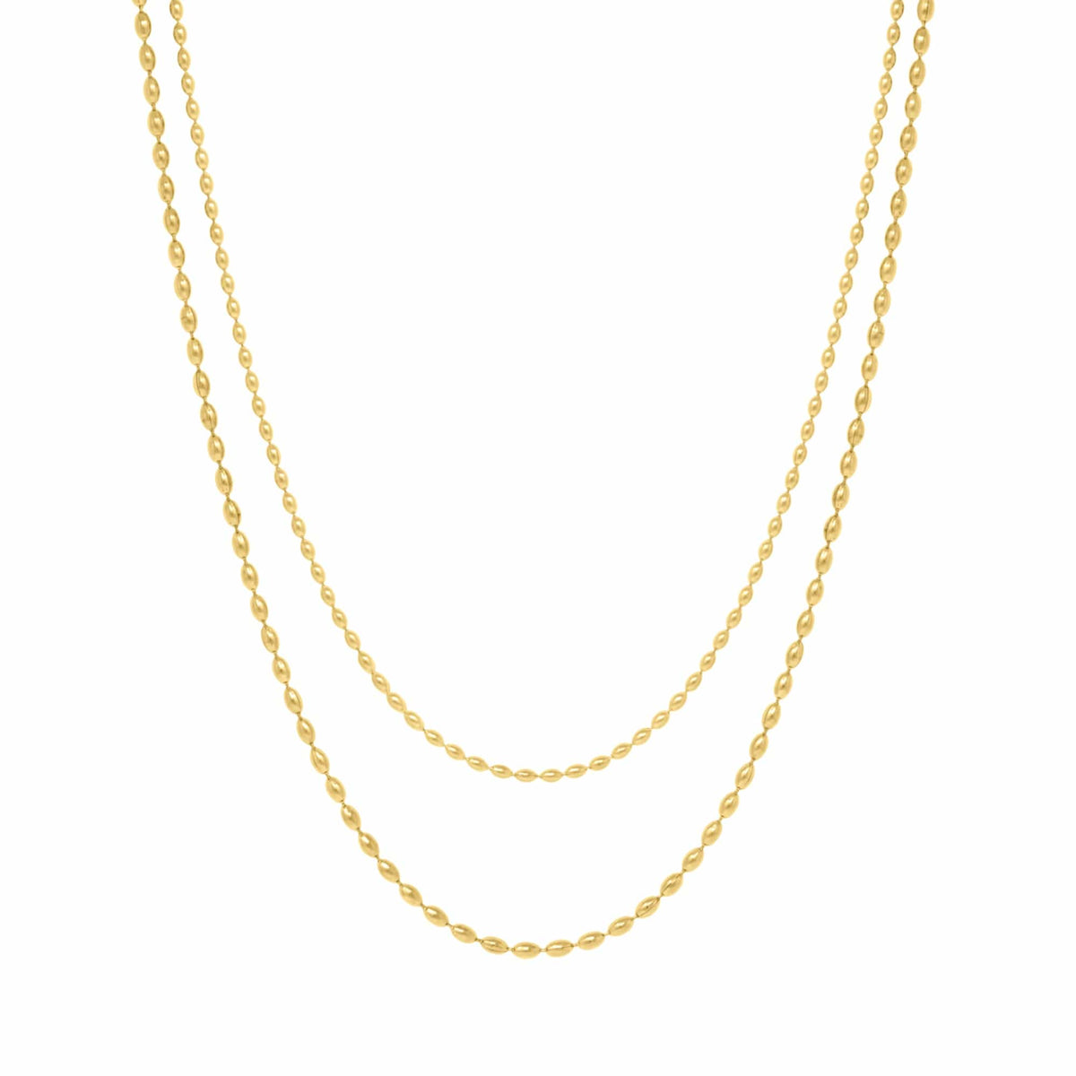 BohoMoon Stainless Steel Understated Layered Necklace Gold