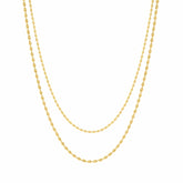 BohoMoon Stainless Steel Understated Layered Necklace Gold