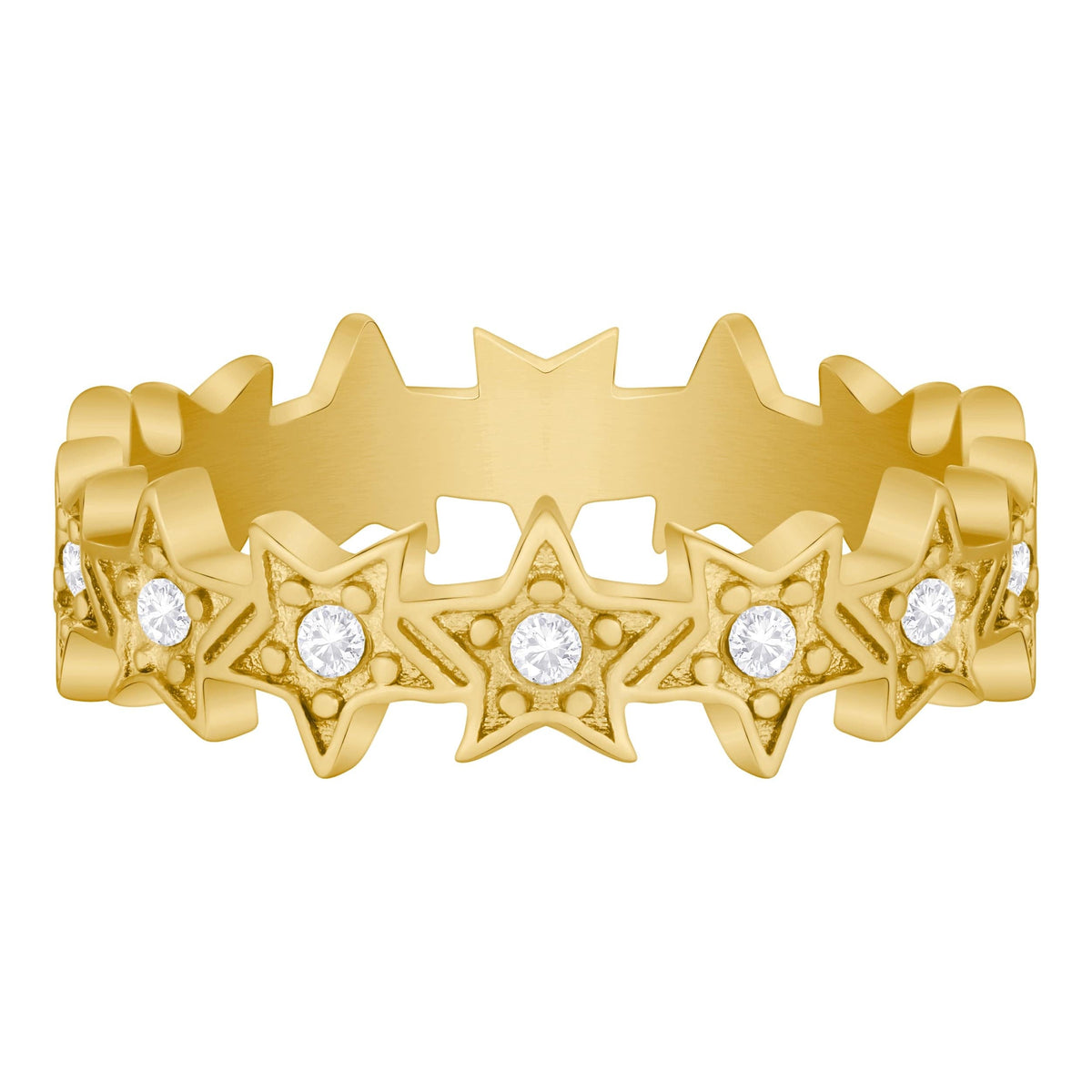 Bohomoon Stainless Steel Varsity Star Ring