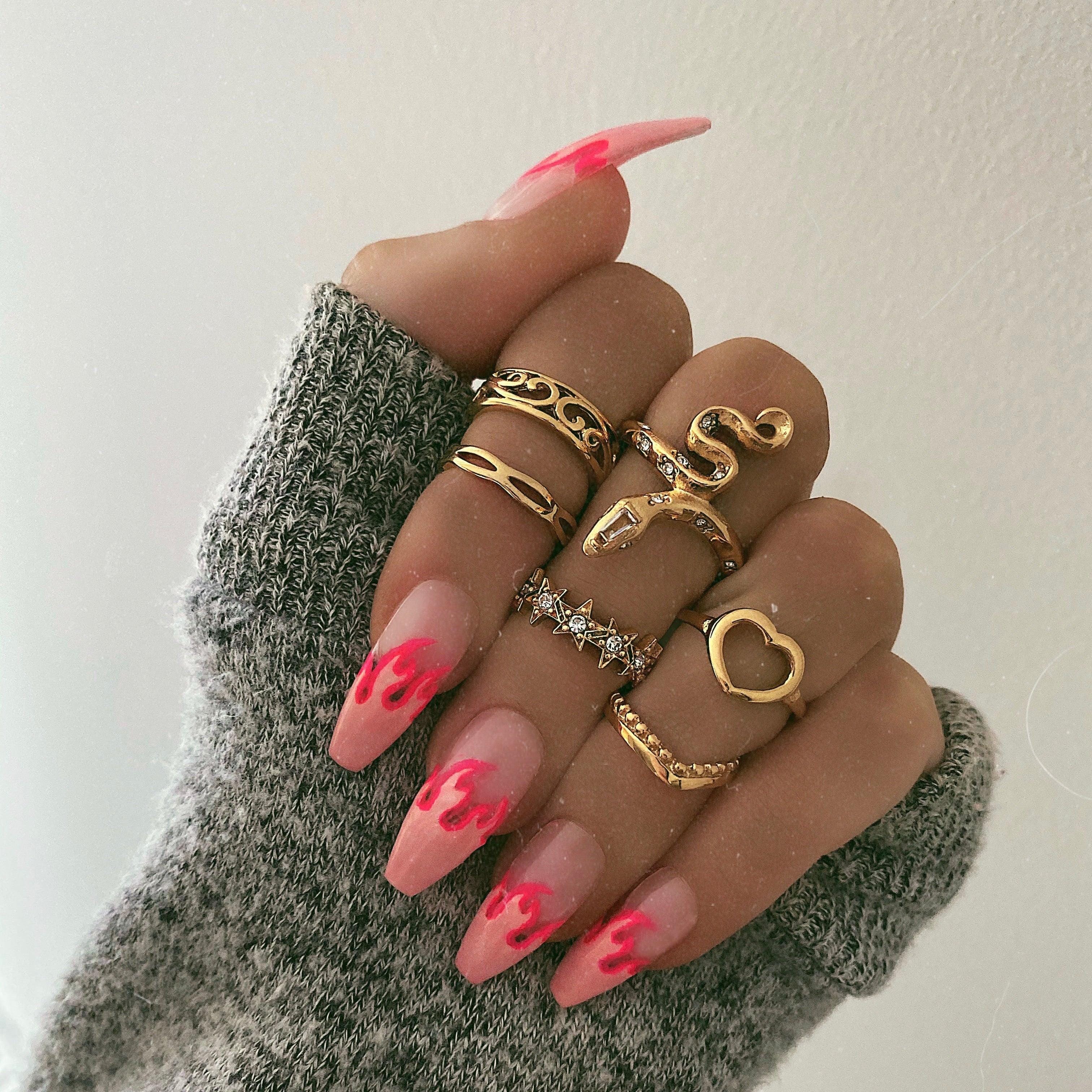 BohoMoon Stainless Steel Varsity Star Ring