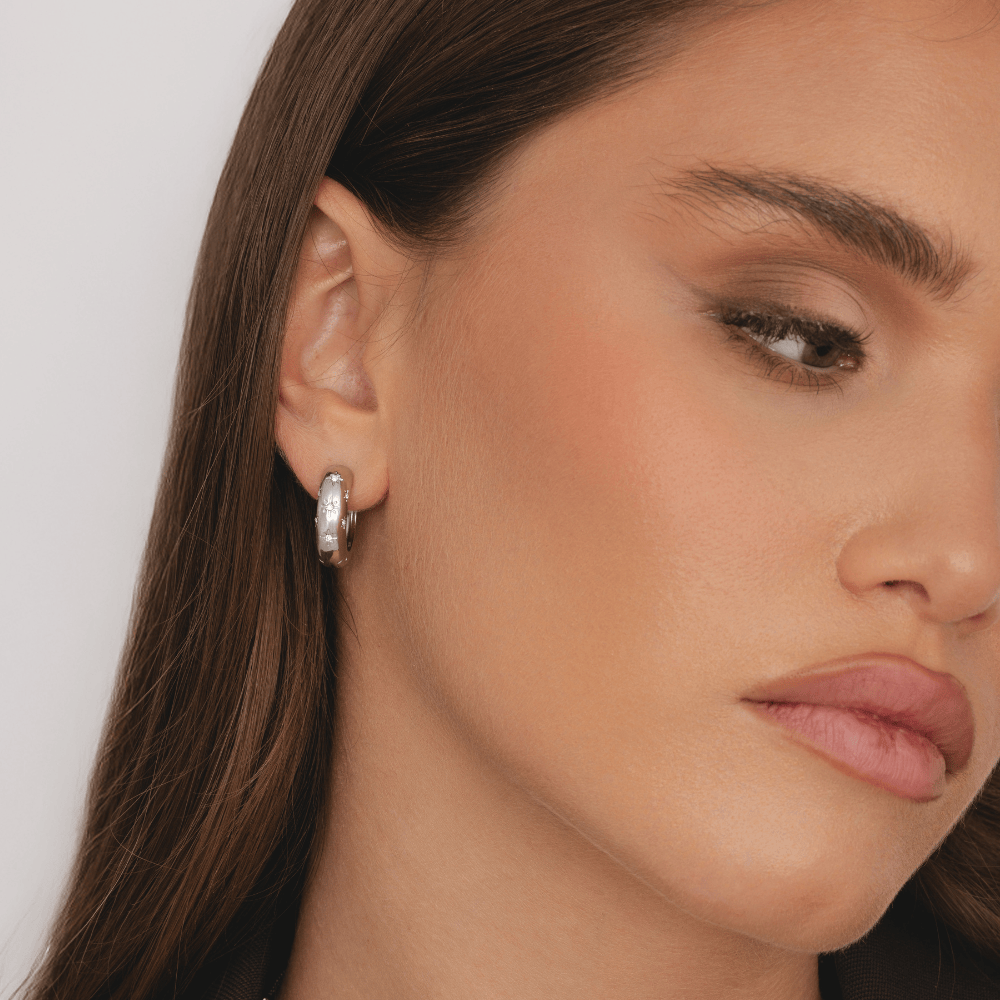 Bohomoon Stainless Steel Vega Hoop Earrings