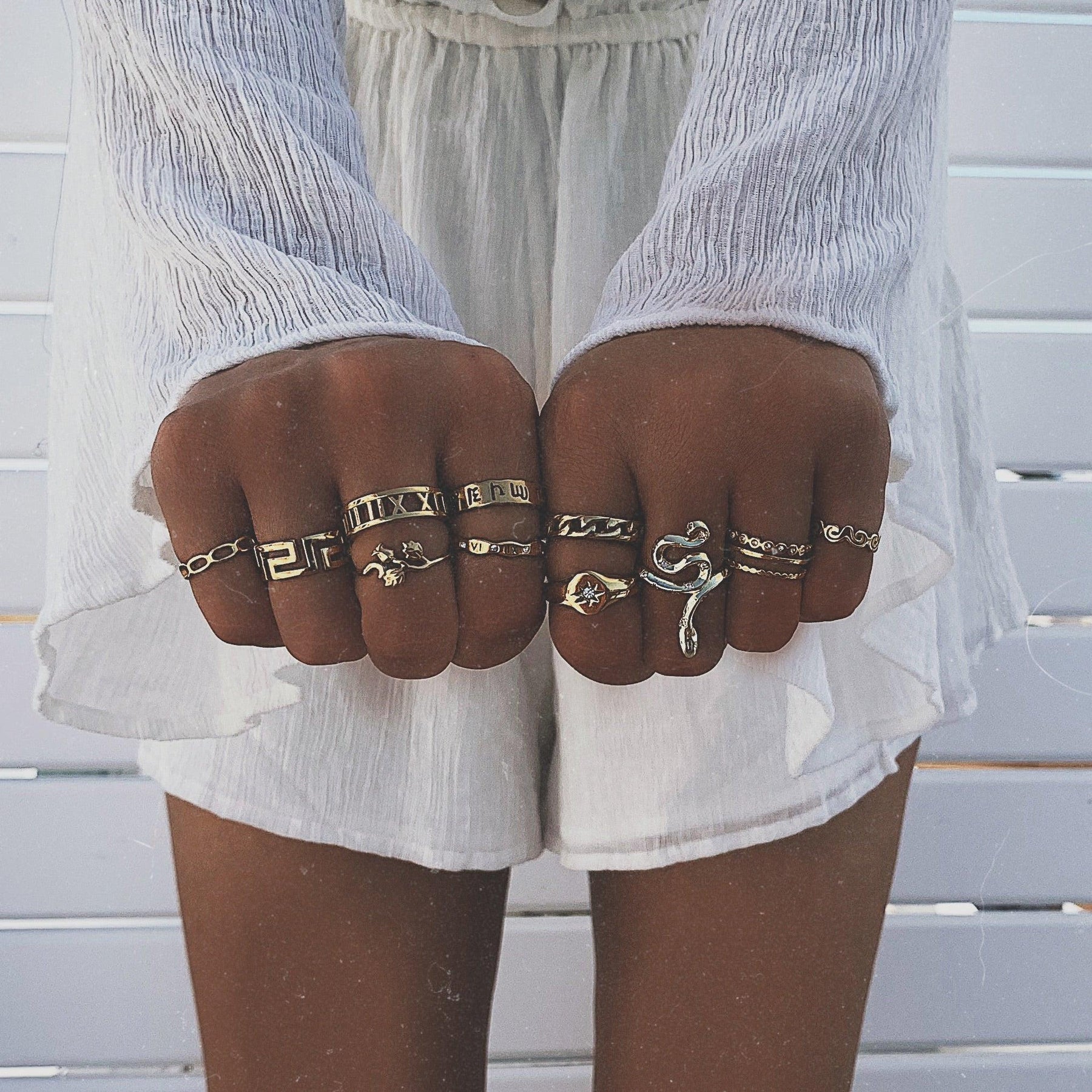 BohoMoon Stainless Steel Vice Ring