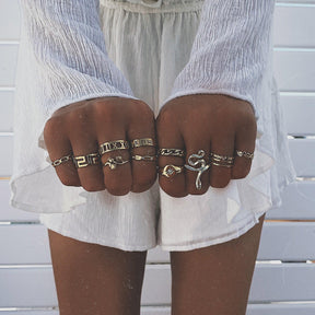 BohoMoon Stainless Steel Vice Ring