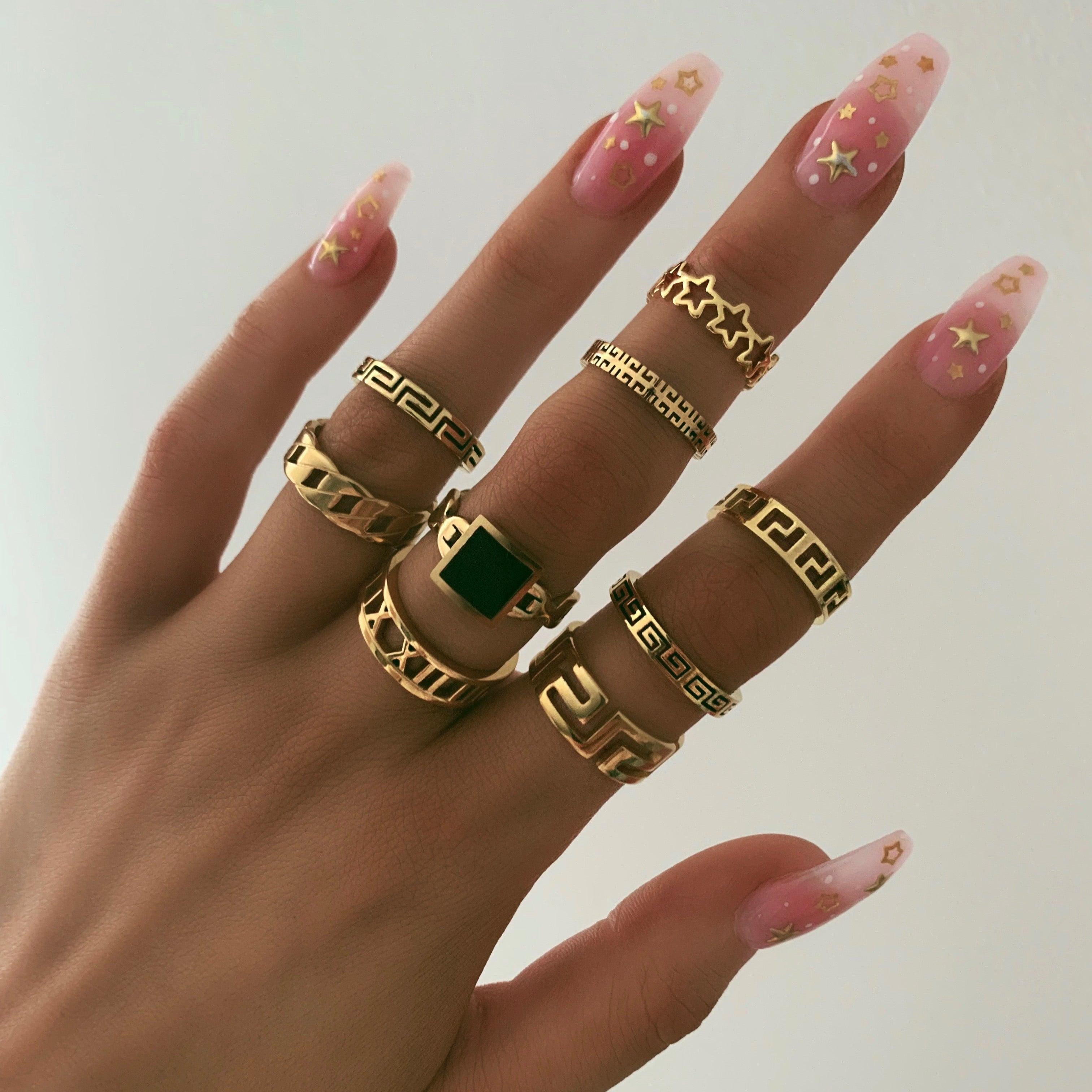 BohoMoon Stainless Steel Vine Ring