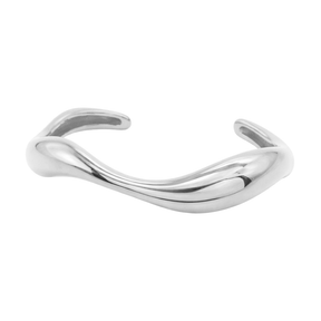 Bohomoon Stainless Steel Wave Cuff Bracelet