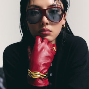 Bohomoon Stainless Steel Wave Cuff Bracelet