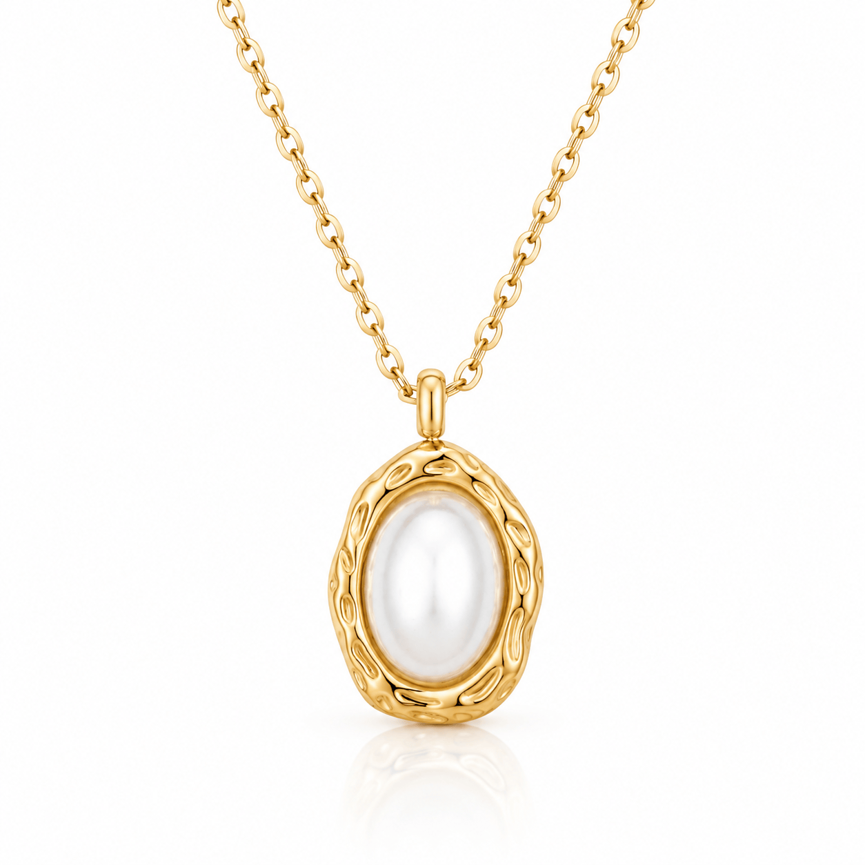 Bohomoon Stainless Steel Whisper Pearl Necklace