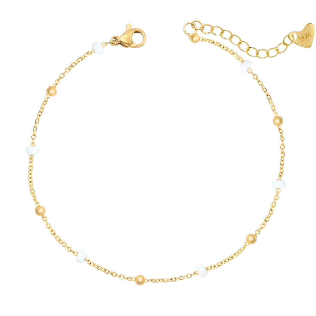 Bohomoon Stainless Steel White Sands Anklet