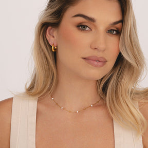 Bohomoon Stainless Steel White Sands Necklace