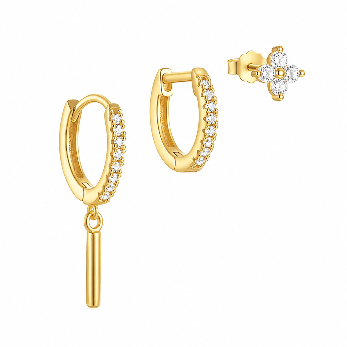 Bohomoon Stainless Steel Whitney Earring Set