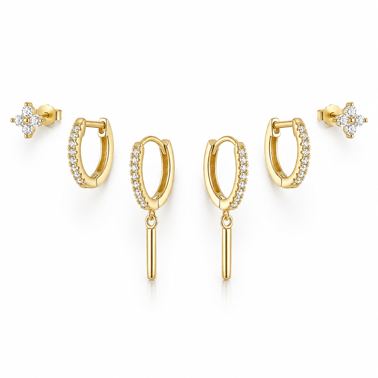 Bohomoon Stainless Steel Whitney Earring Set