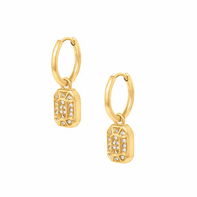 BohoMoon Stainless Steel Whitney Hoop Earrings Gold