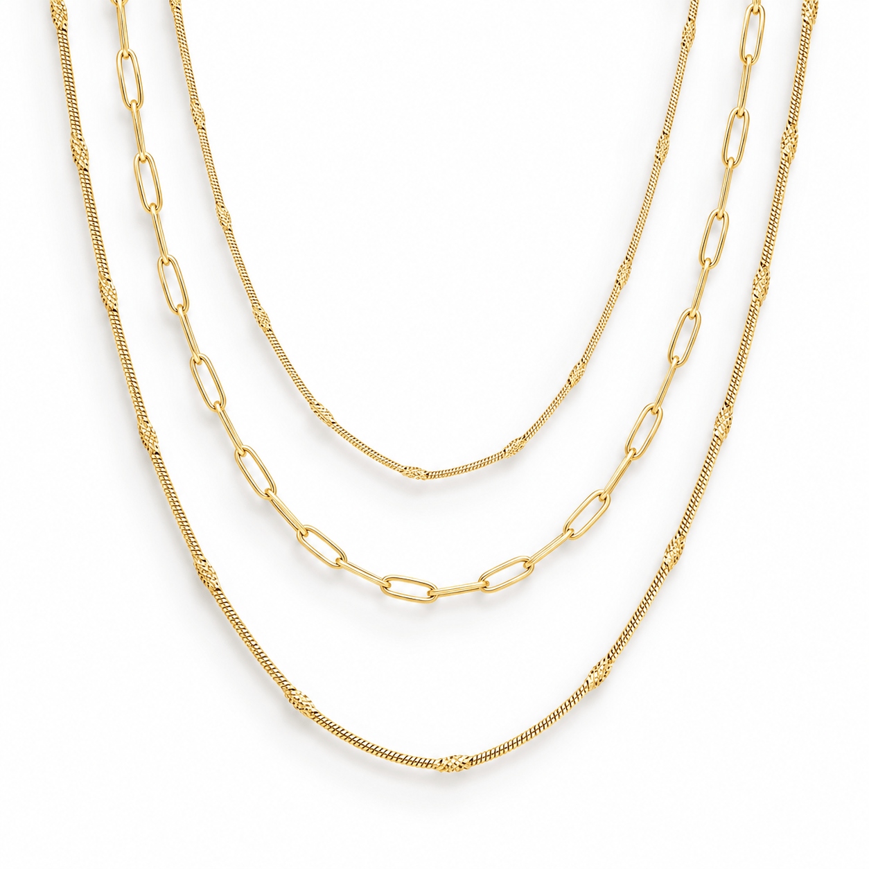 Bohomoon Stainless Steel Wilde Layered Necklace