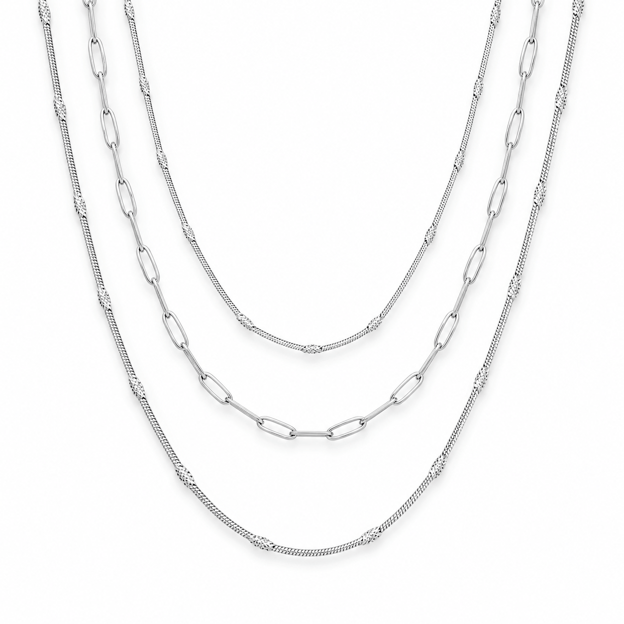 Bohomoon Stainless Steel Wilde Layered Necklace