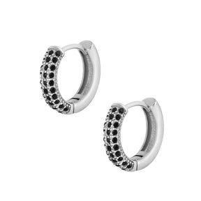 BohoMoon Stainless Steel Yasmine Hoop Earrings Silver