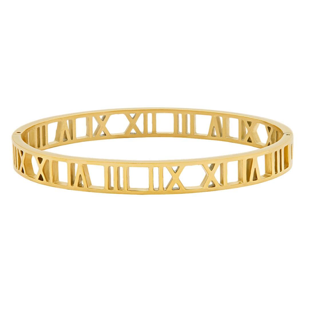 BohoMoon Stainless Steel Roman Bracelet Gold