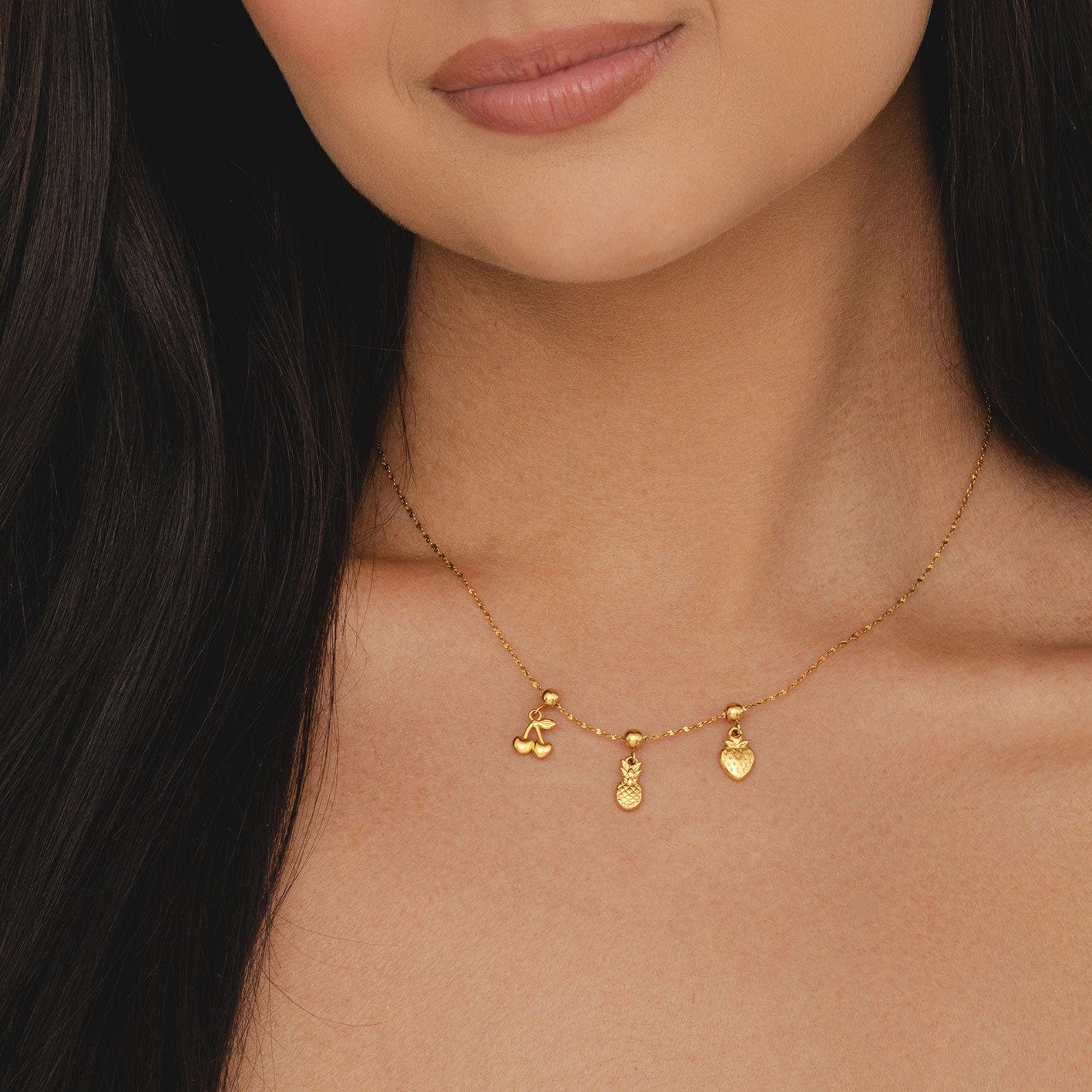 Bohomoon Stainless Steel Cherry Charm