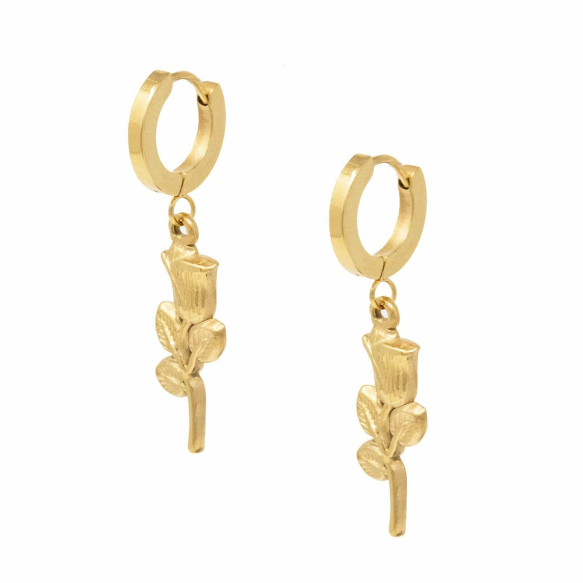 BohoMoon Stainless Steel Nova Hoop Earrings Gold