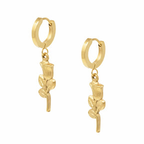 BohoMoon Stainless Steel Nova Hoop Earrings Gold