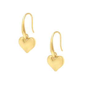 BohoMoon Stainless Steel Maria Heart Earrings Gold