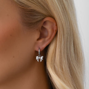 BohoMoon Stainless Steel Rosella Bow Hoop Earrings