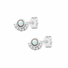 Bohomoon Stainless Steel Ayla Opal Stud Earrings