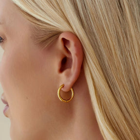 Bohomoon Stainless Steel Daze Hoop Earrings