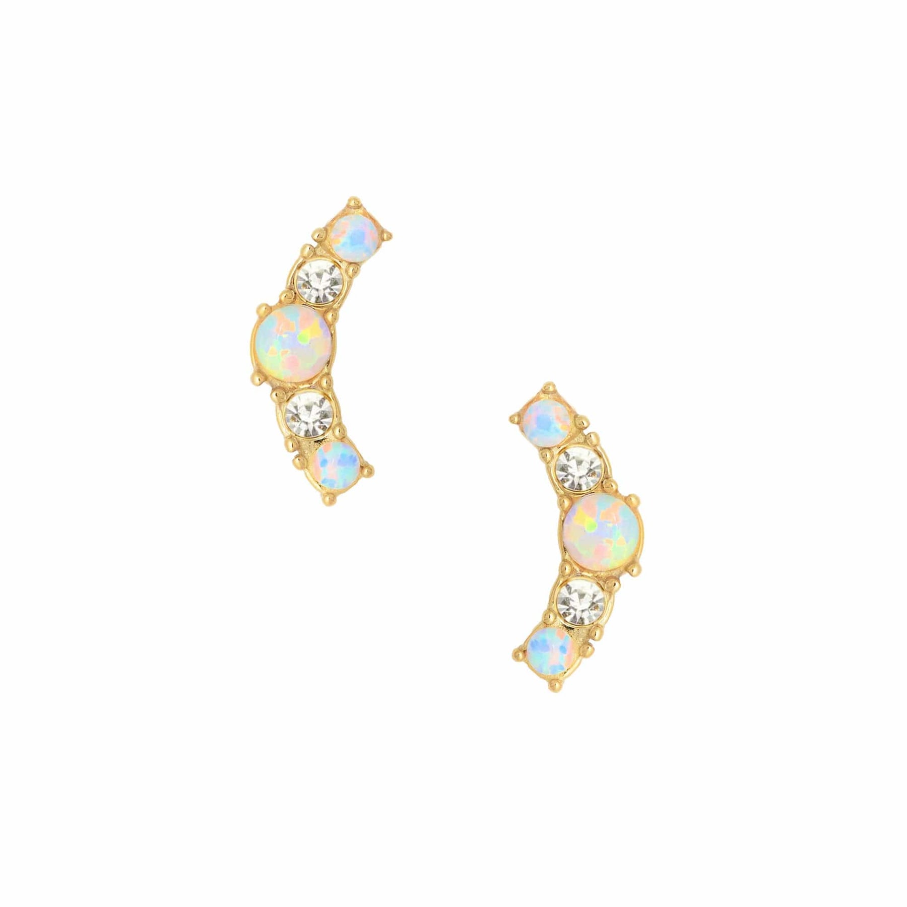 Bohomoon Stainless Steel Renee Opal Stud Earrings