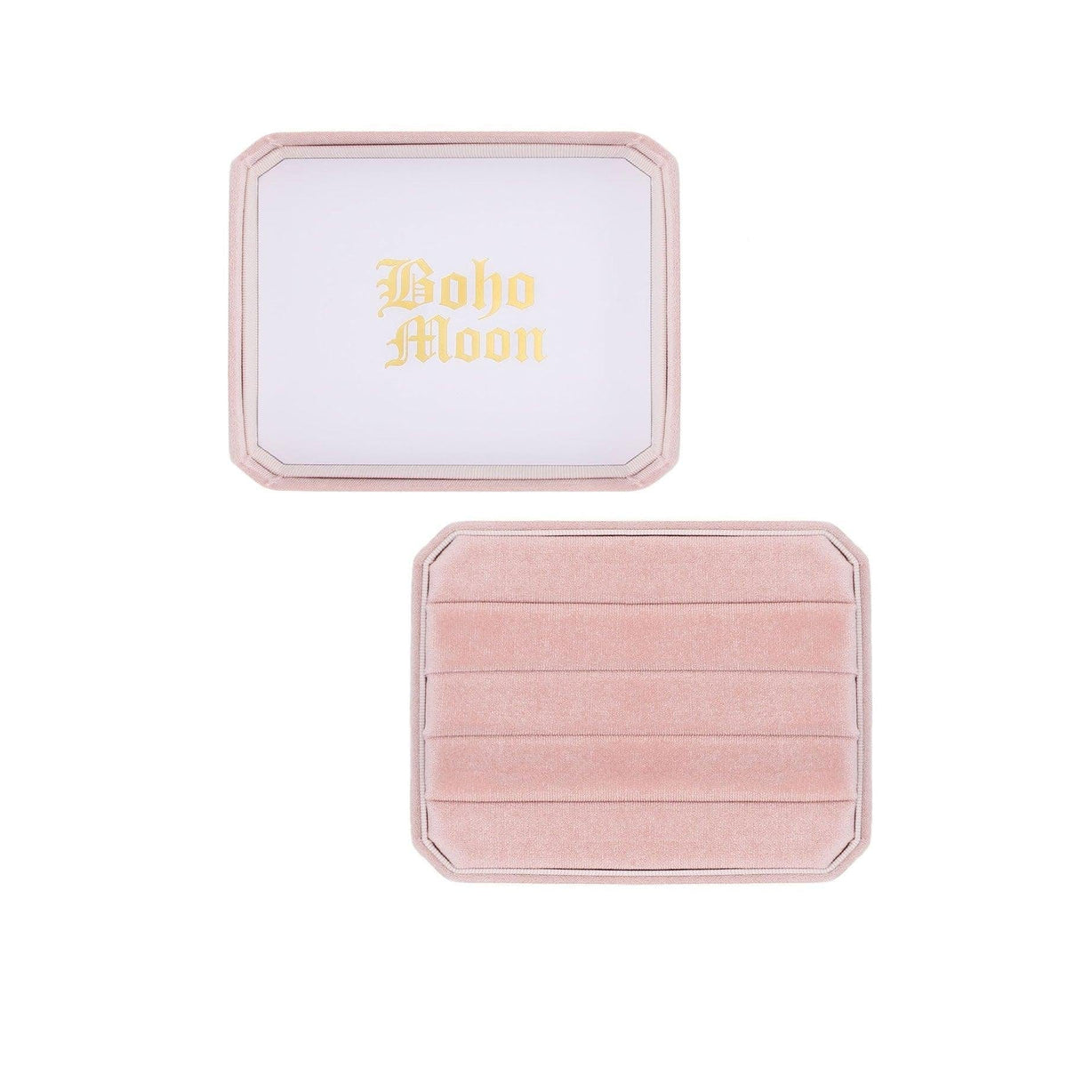 BohoMoon Stainless Steel Bohomoon Medium Velvet Ring Display Box Pink